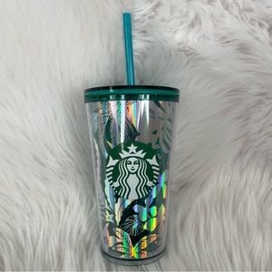 Starbucks Summer 2022 Tropical Holographic Tumbler Grande 16 oz